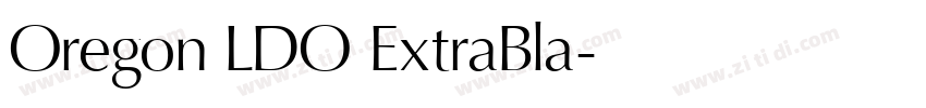 Oregon LDO ExtraBla字体转换 Oregon LDO ExtraBla字体转换